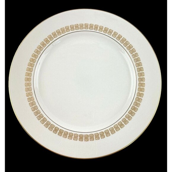 Gorham Gold Script 5A Fine China Replacement Dinner Plate 10 3/4"  USA - Picture 1 of 6